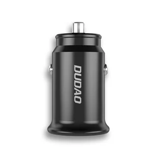 Dudao szybka ładowarka samochodowa z portami USB QC3.0 + Typ C PD czarna + kabel USB-C - Lightning 18W czarna (R3PRO) - Kable USB - miniaturka - grafika 3