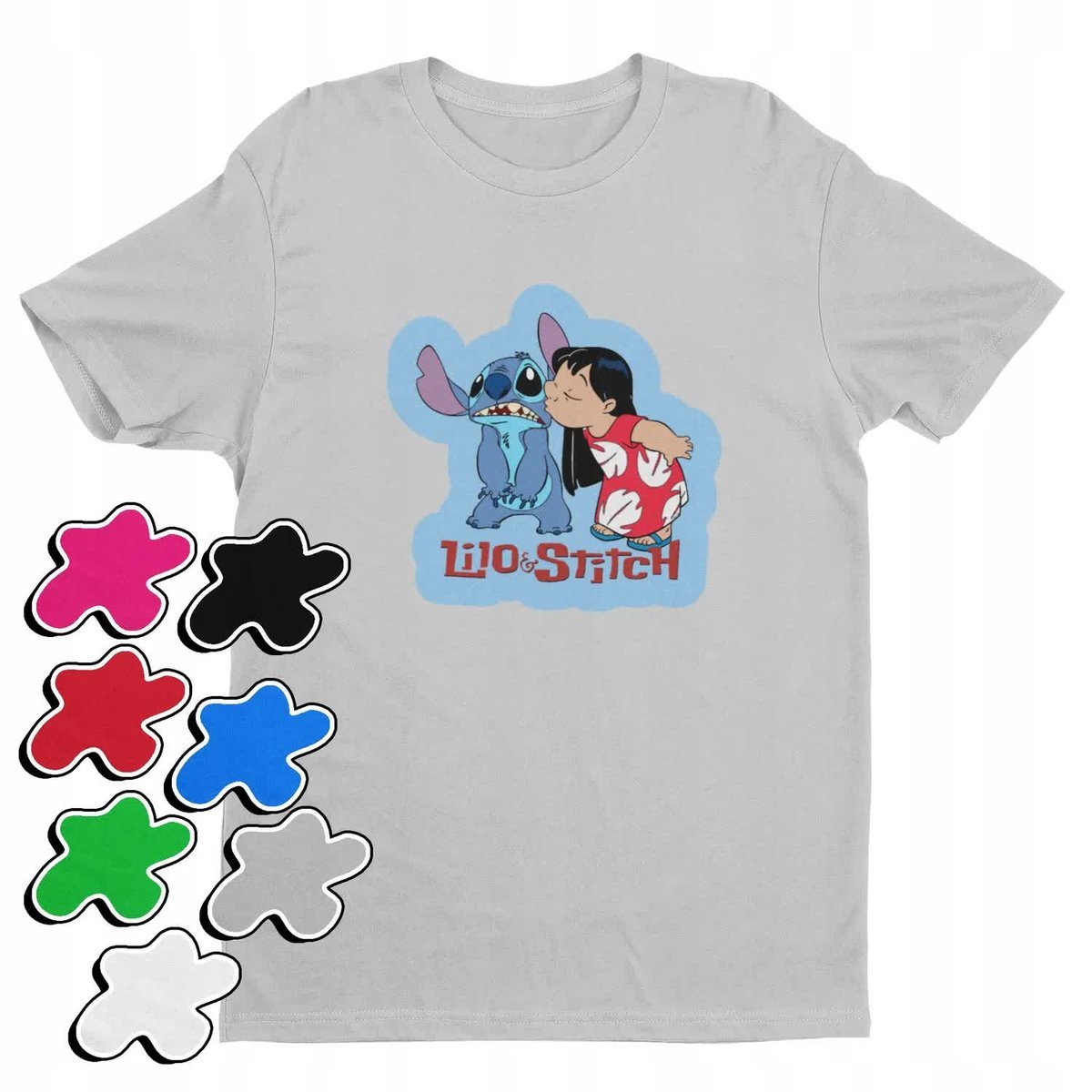 Koszulka T-Shirt Dziecięca Z Nadrukiem Duży Wybór Lilo Stitch -L 146-152