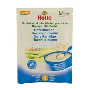 Holle Kaszka owsiana pełnoziarnista 25 g - Kaszki dla dzieci - miniaturka - grafika 2