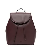 Plecaki - Calvin Klein Plecak Foil Logo Flap Backpack LV04F3297G Bordowy - miniaturka - grafika 1