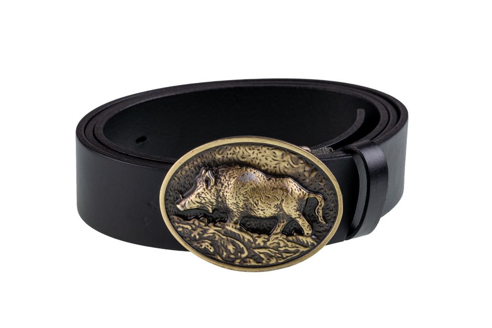 Pasek skórzany BÓR HUNTER CLASSIC - Boar Gold -95