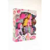 Figurki dla dzieci - Hipo KONIK PONY AKC 14X18X4 HLA069 SET FUNNY PONY 45084-uniw - miniaturka - grafika 1