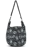 Torebki damskie - Your Cozy Hobo torby na ramię dla kobiet, torba crossbody, tajska góra, ręcznie robiona torba na ramię z regulowanym paskiem, Biała sowa, Rozmiar Uniwersalny - miniaturka - grafika 1