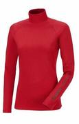 Koszulki sportowe damskie - Pikeur Golf funkcyjny damski ABBY Selection AW21 - scarlet - miniaturka - grafika 1