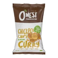 Chipsy - Onest Chipsy z ciecierzycy z curry 75 g Bio - żywność - miniaturka - grafika 1