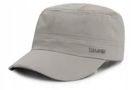 Czapki i chusty sportowe męskie - CZAPKA z Daszkiem Przewiewna Patrolówka z Siatką SZARA Pako Jeans - miniaturka - grafika 1