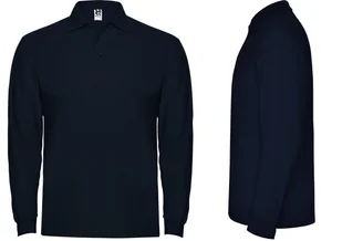 Koszulka POLO Męska Długi Rękaw Bawełna PIQUE ROLY 6635 GRANAT Navy XL - Koszulki męskie Koszulka POLO Męska Długi Rękaw Bawełna PIQUE ROLY 6635 GRANAT Navy XL - Koszulki męskie - miniaturka - grafika 1