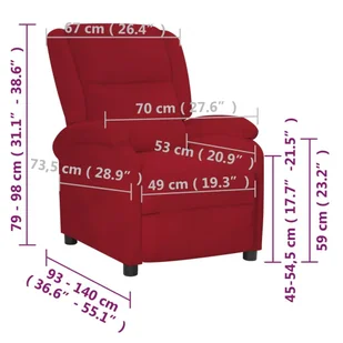 Lumarko Fotel rozkładany, winna czerwień, obity aksamitem! - Fotele - miniaturka - grafika 12