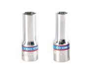 Klucze i nasadki - KING TONY Nasadka długa cienkościenna 321512M, 6-kątna, 3/8'', 12x65 mm - miniaturka - grafika 1