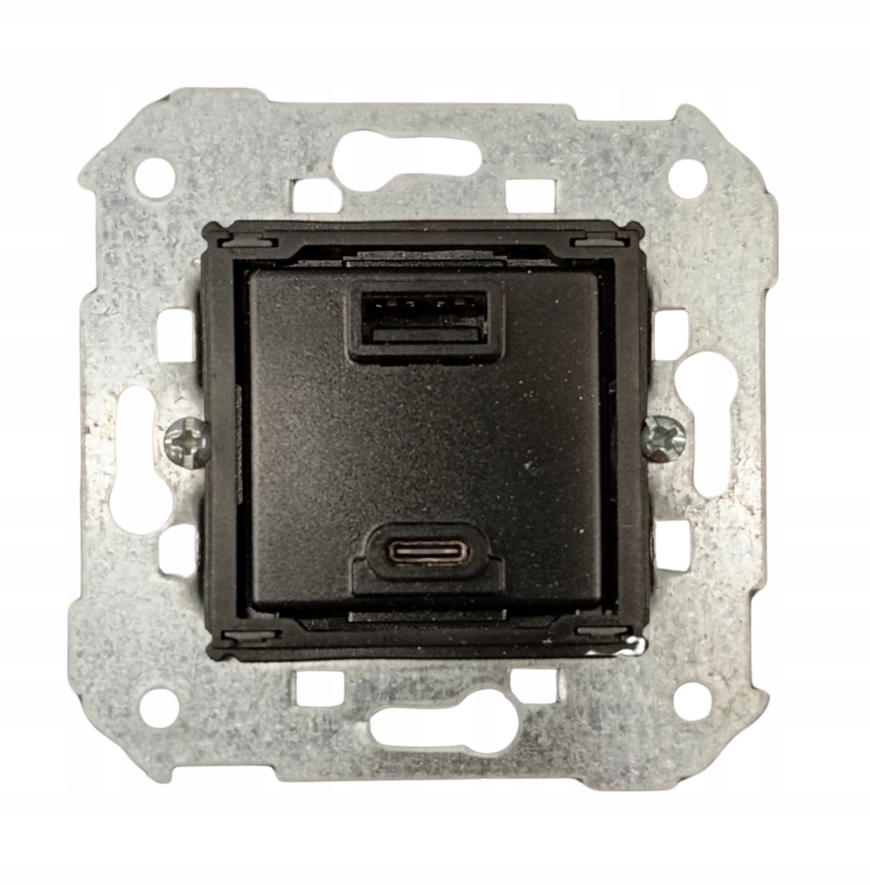 Ładowarka Kontakt-Simon Ładowarka podwójna USB typ A+C Kontakt-Simon Simon 82 7511296-039 moduł, 230V AC / 5V DC ?3.1A QUICK CHARGE 3,1A 230V IP20 czarny