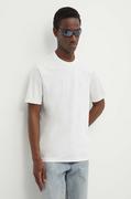 Koszulki męskie - Diesel t-shirt bawełniany T-MUST-SLITS-N2 męski kolor biały gładki A13238.0QANW - miniaturka - grafika 1