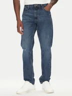 Spodnie męskie - Guess Jeans Jeansy M5YA1C D5MK1 Granatowy Regular Fit - miniaturka - grafika 1