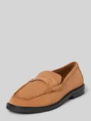 Półbuty damskie - Sneakersy ze skóry z ozdobnym paskiem model 'Adison' - miniaturka - grafika 1