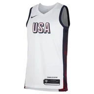 Swetry męskie - Męska koszulka do koszykówki Nike USAB Limited (wersja domowa) - Biel - miniaturka - grafika 1