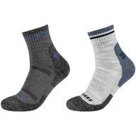 Skarpetki sportowe męskie - Skarpetki sportowe dla dorosłych 2PPK Men Trail Wool Quarter Socks - miniaturka - grafika 1