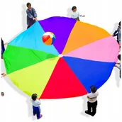 Czapki dla dzieci - CHUSTA ANIMACYJNA PROFESJONALNA SPADOCHRON ANIMACYJNY DLA DZIECI 16UCHWYTÓW - miniaturka - grafika 1