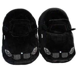 Kapcie pluszowe inspirowane BMW M3 M4 domowe czarne uniwersalne r. 35-44 - Kapcie męskie Kapcie pluszowe inspirowane BMW M3 M4 domowe czarne uniwersalne r. 35-44 - Kapcie męskie - miniaturka - grafika 1