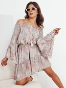 Sukienki - Sukienka hiszpanka FIONUALA szara Dstreet EY2482 - miniaturka - grafika 1