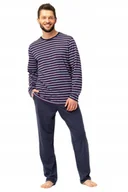 Piżamy damskie - KEY PIŻAMA MĘSKA MNS 316 B25 L GRANATOWY - miniaturka - grafika 1