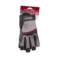 Rękawice robocze - Rękawice ochronne warsztatowe LAHTI PRO czarno szare 7 - miniaturka - grafika 1
