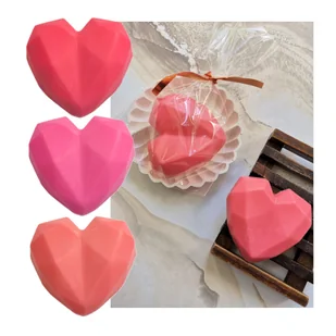 Mydło glicerynowe SERCE geo 35g święta PREZENT upominek Dzień Mamy Babci Kobiet - Mydła Mydło glicerynowe SERCE geo 35g święta PREZENT upominek Dzień Mamy Babci Kobiet - Mydła - miniaturka - grafika 1