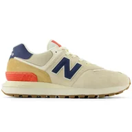 Sneakersy damskie - New Balance Buty Sneakersy Beżowe 574 U574LGNV - miniaturka - grafika 1