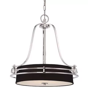 Elstead Lighting Stylowa lampa wisząca Gotham, ciemne srebro - Lampy sufitowe - miniaturka - grafika 1