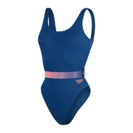 Stroje kąpielowe - Strój kąpielowy damski Speedo Belted Deep - miniaturka - grafika 1