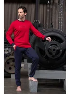 Piżamy męskie - maryplaid Piżama w kolorze czerwono-granatowym - miniaturka - grafika 1