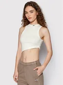 Koszulki i topy damskie - Reebok Top Classics HG1144 Beżowy Slim Fit - miniaturka - grafika 1