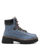 Botki damskie - Jenny Fairy Trapery GINETTE WS2296-08 Niebieski - miniaturka - grafika 1