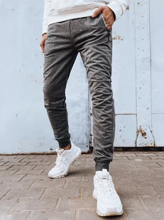 Spodnie męskie dresowe jasnoszare Dstreet UX4278-XL/XXL - Spodnie męskie - miniaturka - grafika 1