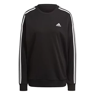 adidas Bluza damska W Lngwr SWT, czarny/biały, M - Bluzy damskie - miniaturka - grafika 1