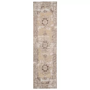 Dywan bawełniany 80 x 300 cm beżowo-brązowy ALMUS - Dywany - miniaturka - grafika 1