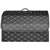 Akcesoria motoryzacyjne - Duży Organizer Samochodowy do Bagażnika Schowek 55x32x30cm czarny DA75 - miniaturka - grafika 1