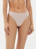 Majtki damskie - Tommy Hilfiger Stringi UW0UW05214 Beżowy - miniaturka - grafika 1