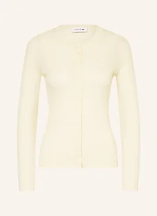 Lacoste Kardigan weiss - Swetry damskie - miniaturka - grafika 1