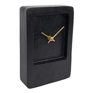 Zegary - Gifts amsterdam zegar na biurko liverpool, czarny, 14,5x5x21,5 cm - miniaturka - grafika 1