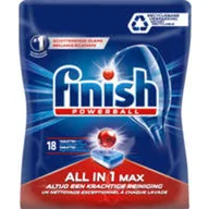 Płyny do naczyń - Finish Powerball All in 1 Max Tabletki do Zmywarki 18 szt. - miniaturka - grafika 1