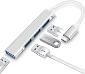 Huby USB - ADAPTER ROZDZIELACZ KONWERTER HUB USB C NA 4 PORTY USB - miniaturka - grafika 1