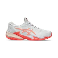 Trampki damskie - ASICS Court FF 3 Clay, Damskie trampki, White Sun Coral, 37 EU - miniaturka - grafika 1