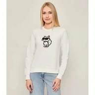 Bluzy damskie - Karl Lagerfeld Bluza ikon sketch Straight fit - miniaturka - grafika 1