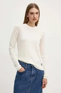 Swetry damskie - G-Star Raw sweter wełniany damski kolor beżowy lekki D25509-D847 - miniaturka - grafika 1