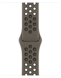 Pasek sportowy Nike w kolorze Olive Grey/czarnym do koperty 41 mm | - Akcesoria do zegarków - miniaturka - grafika 1