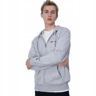 Bluzy męskie - Bluza męska Champion Full Zip Hoodie szara 220260 EM021 2XL - miniaturka - grafika 1