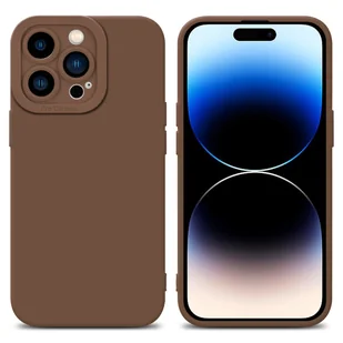 Cadorabo Etui do Apple iPhone 14 PRO MAX Etui ochronne z silikonu TPU w kolorze brązowym Etui na telefon komórkowy - Etui i futerały do telefonów - miniaturka - grafika 1