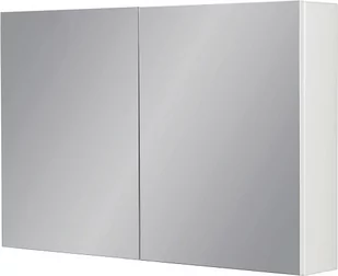 Biała matowa szafka wisząca z lustrem 65x100 Victa - Szafki łazienkowe - miniaturka - grafika 1