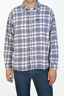Koszule męskie - WRANGLER 1 PKT SHIRT STONE WASH BLUE KOSZULA FLANELOWA - miniaturka - grafika 1