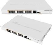 Pozostałe akcesoria sieciowe - MIKROTIK ROUTERBOARD CRS328-24P-4S+RM POE - miniaturka - grafika 1