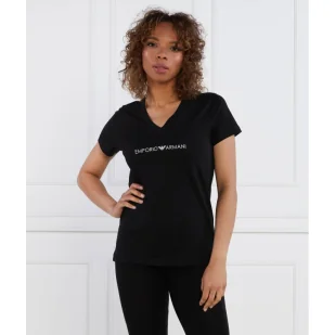 Emporio Armani T-shirt | Regular Fit - Koszulki i topy damskie - miniaturka - grafika 1